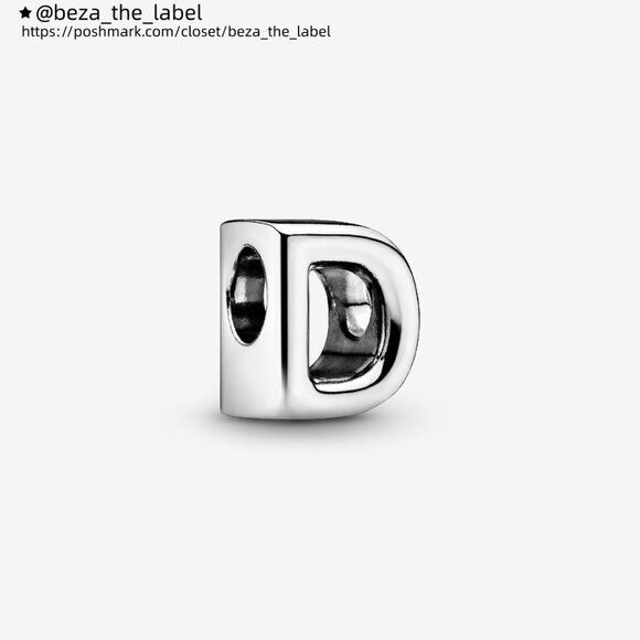 Pandora Letter D Alphabet Charm - Picture 1 of 6